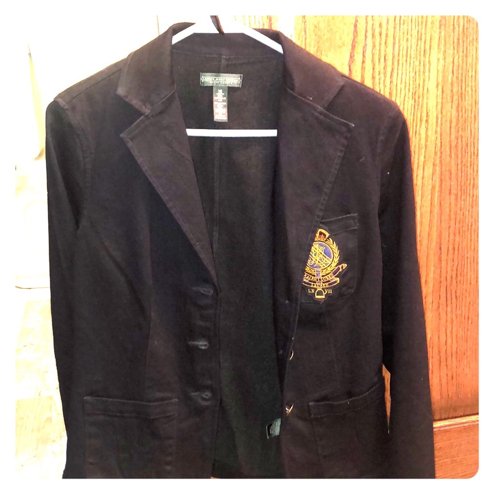 Ralph Lauren Navy Denim Blazer